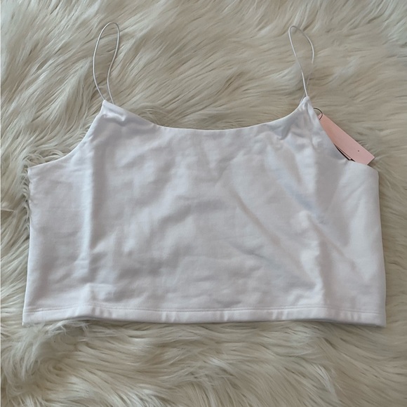 Victoria’s Secret Cotton Tank Top - NWT - Size Large - White - Picture 2 of 9